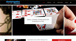 Desktop Screenshot of absolutepoker-bonus.com