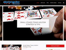 Tablet Screenshot of absolutepoker-bonus.com